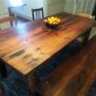 Reclaimed Vermont Farm Table and Bench - Fir and Pine 